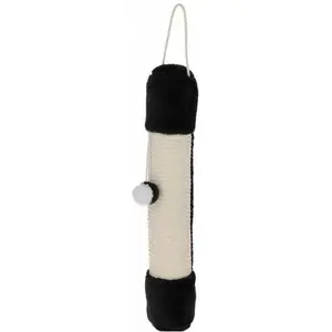 Kerbl Sisalsäule Soft, Ø 10cm, Länge 54 cm,weiss/schwarz (Schwarz, Weiss), Katzenbaum günstig