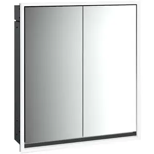emco loft Lichtspiegelschrank, 600mm, Unterputzmodell, schwarz/spiegel, 979813305 günstig