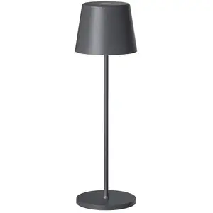 Müller Licht tint LED-Akku-Tischleuchte Dalia, Alu anthrazit