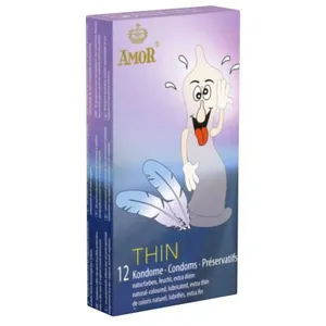 Amor «Thin» extradünne Kondome für ein besonders intimes Gefühl 12 ct günstig