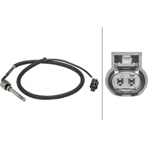 Sensor Abgastemperatur 2-polig 640 mm Kabel HELLA für u.a. MB C-KLASSE günstig
