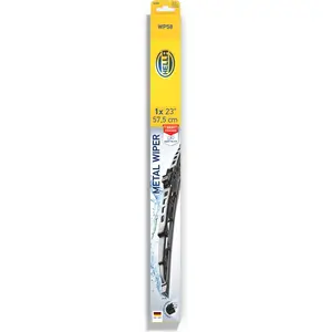 Hella 9XW, Scheibenwischerblatt, Schwarz, Gummi, 575 mm, Karton mit Au...