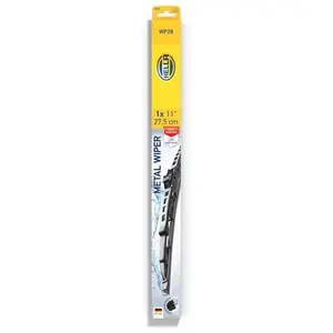 Hella 9XW, Scheibenwischerblatt, Schwarz, Gummi, 275 mm, Karton mit Au...