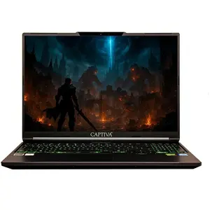 Captiva Entry Gaming I10-0938GE Core i7 RTX 5060 (16", 2000 GB, 64 GB, DE, Intel Core i7-14650HX), Notebook, Schwarz