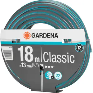 Gardena Classic Schlauch 13 mm, 18 m, Grau, Orange, Nur der Schlauch, 22 bar günstig