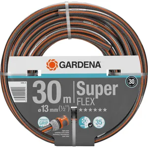 Gardena Premium SuperFLEX 30 m - Gartenschlauch - grau/orange