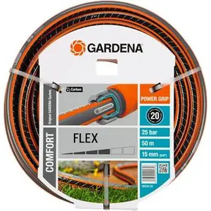 Gardena 18049-26, 50 m, Schwarz, Orange, 25 bar, 1,5 cm