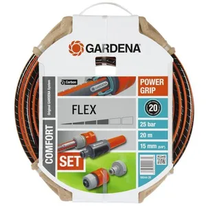 GARDENA PowerGrip Flexschlauch-Kit Ø15mm L. 20m - 18044-26