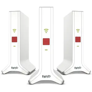 FRITZ! Mesh Set 20003109, Rot, Weiß, 2x2/4x4, Netzwerk-Repeater, Leist...