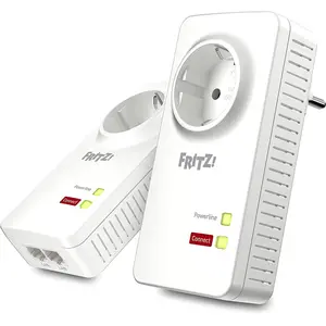 FRITZ! Powerline 1220 Set INT, 1200 Mbit/s, Typ F, Gigabit Ethernet, 1...