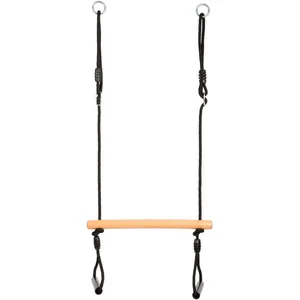 Small Foot Schaukelsitz Trapezschaukel mit Turnringen, Black Line günstig