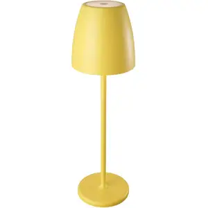 Megatron Tavola LED-Akku-Tischleuchte, gelb