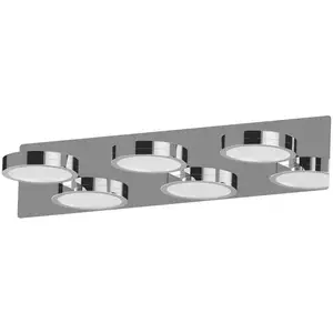 LIGHTME LED-Spiegelleuchte Aqua down chrom 3-flg. günstig