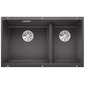 Spüle Blanco SUBLINE 430/270-U 755 x 460 mm felsgrau 523152 1 Spülbecken Ohne Tropffläche Becken rechts günstig