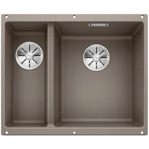 BLANCO SUBLINE 340/160-U, Schrankwaschbecken, Silgranit, Beige, Links, 60 cm, Deutschland günstig