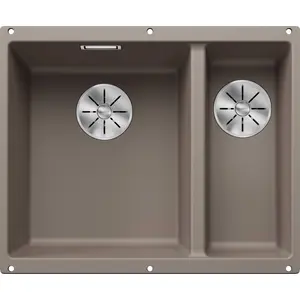 BLANCO SUBLINE 340/160-U, SILGRANIT® PuraDur®, tartufo, Hauptbecken links, ohne Ablauffernbedienung günstig