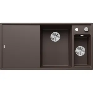 Spüle Blanco Axia III 6 S 1000 x 510 mm cafe ohne Multifunktionsschale 523471 1 Spülbecken Becken rechts Mit Restebecken Mit Tropffläche günstig