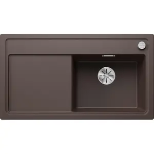 BLANCO ZENAR 5 S, Schrankwaschbecken, Silgranit, Braun, Links, 50 cm, Deutschland günstig