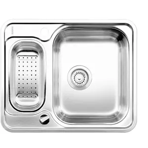 BLANCO LANTOS 6-IF, Aufsatzwanne, Rechteckig, Edelstahl, Edelstahl, 2 Becken, Rechteckig günstig