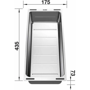 BLANCO 227689, Grau, 174 mm, 435 mm, 74 mm günstig