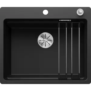 Spüle Blanco ETAGON 6-F 591 x 501 mm schwarz 527674 günstig