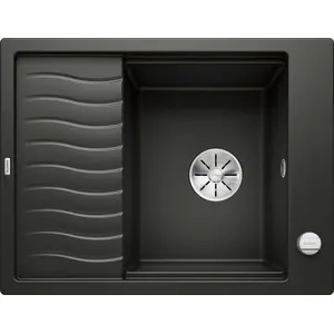 Spüle Blanco ELON 45 S 650 x 500 mm schwarz 525879 günstig