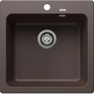 BLANCO Spüle NAYA 5 in CAFE mit Ablaufgarnitur ohne Ablauffernbedienung / Ausschnitt: 495 x 490 mm / Silgranit günstig
