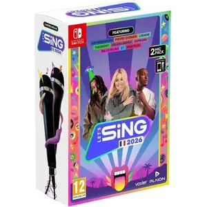 PLAION Let's Sing 2026 + 2 Mics, Nintendo Switch, Multiplayer-Modus, R...
