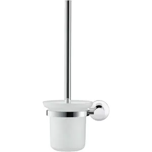 Duravit, Toilettenbürste, Bürstengarnitur D-CODE für Wandmontage, Glas matt chrom günstig