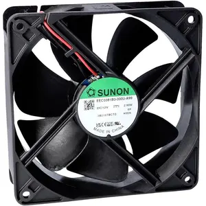 Sunon MEC0382V2-000U-A99 Axiallüfter 24 V/DC 197.03 m³/h (L x B x H) 38 x 120 x (120 mm, 1x), PC Lüfter, Schwarz