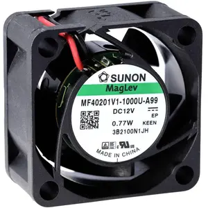 Sunon MF40202VX-1000U-A99 Axiallüfter 24 V/DC 18.34 m³/h (L x B x H) 20 x 40 x 4 (40 mm), PC Lüfter, Schwarz