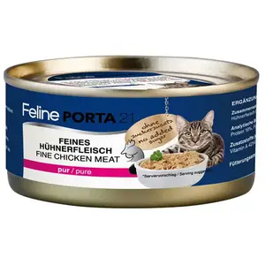 Porta21 Katzen-nassfutter Huhn Pur 156g