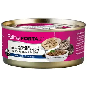 Porta21 Katzen-nassfutter Mit Thunfisch Und Garnelen 156g