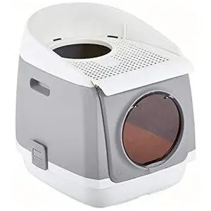 zooplus S&S - Katzentoilette Cat Residence - Grau - 54.9 x 45.9 x 49.2 cm, Katzenklo günstig