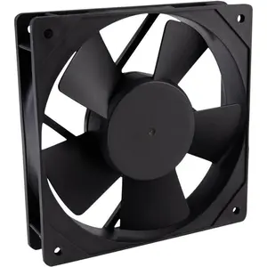 Wallair Niedervolt Axial-Lüfter (120 mm, 1x), PC Lüfter, Schwarz