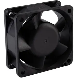 Papst Lüfter 12VDC 60x60x25mm (60 mm, 1x), PC Lüfter, Schwarz