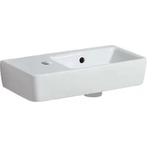 Geberit Handwaschbecken Renova Compact 50x25cm, m Hahnl. li, m ÜL, we.... günstig