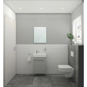 Geberit Handwaschbeckenunterschrank Renova Compact 44,8x60,4x25,2cm, m HTH re, li-grau hgl günstig