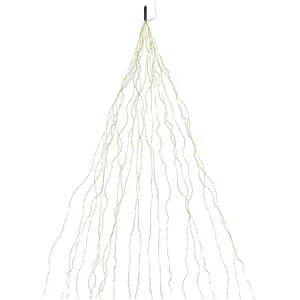 Lunartec Lichtervorhang Baum: Christbaum-Überwurf-Lichterkette, 20 Gir...