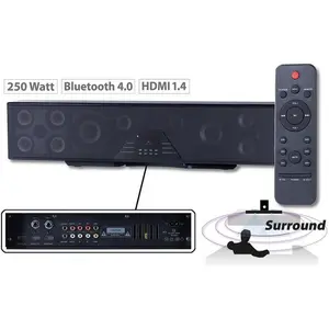 Auvisio 6-Kanal-3D-Soundbar 5.1-Surround-Sound Bluetooth 4.0, HDMI, 25...
