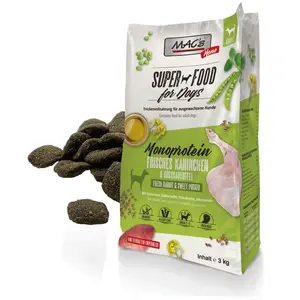 MAC's Hundetrockenfutter mit Monoprotein und Kaninchen, 3 kg, für alle...