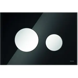 TECE, Betätigungsplatte, TECEloop WC-Bettigungsplatte Glas schwarz Tasten wei 9240654 günstig