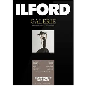 Ilford Galerie Duo Matt A4 50 Blatt (310 g/m², A4, 50 Stk.), Fotopapier, Weiss günstig