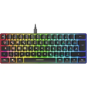 Speedlink LETOS RGB 60% Gaming Keyboard, schwarz - DE layout