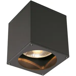 SLV 229555 BIG THEO CEILING OUT Deckenleuchte eckig anthrazit ES111 ma...