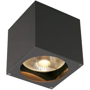 SLV BIG THEO WALL OUT Wandleuchte, eckig, anthrazit, ES111, max. 75W