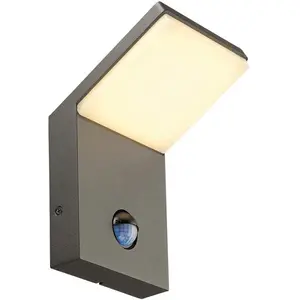 SLV ORDI LED Wandleuchte 232915 anthrazit 3000K m.Sensor