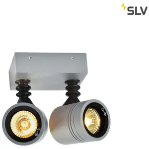 SLV 233094 NEW MYRA WALL SPOT Wandleuchte silbergrau 2xGU10 max. 2x50W...