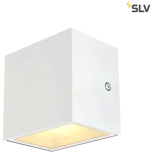SLV 1002033 SITRA CUBE WL LED Outdoor Wandaufbauleuchte weiß IP44 3000...