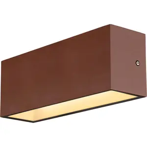 SLV 1005157 SITRA L, LED Outdoor Wandaufbauleuchte, rost farbend, CCT ...